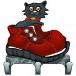 Крючок"Котёнок в ботинке"