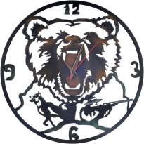 Часы настенные "Охота медведь"