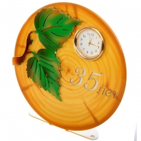 Часы настольные с логотипом компании из металла"Юбилей"