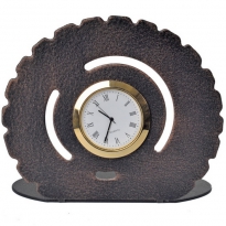 Часы настольные с логотипом компании из металла"KCK"