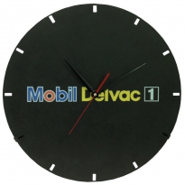 Настенные часы с логотипом компании из металла "Mobil Delvac"