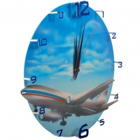 Настенные часы с логотипом компании из металла "Orenair"