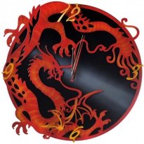 Настенные часы с логотипом компании из металла "Kaspersky 1"