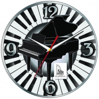 Настенные часы c логотипом компании из стекла"EPTA 1"
