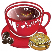 Настенные часы "Чашка кофе"