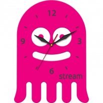Настенные часы с логотипом компании из металла "STREAM"