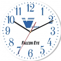 Настенные часы c логотипом компании из стекла"Vidos"