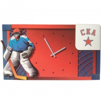 Часы настольные с логотипом компании из металла"СКА"