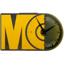 Настенные часы с логотипом компании из металла "Монтаж"