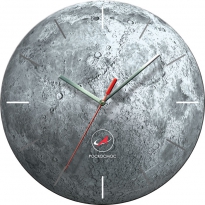 Настенные часы с логотипом компании из металла "Роскосмос"
